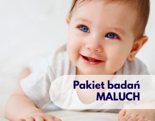 Uśmiechnięte dziecko - ilustracja dotycząca pakietu badań MALUCH dostępnego w Centrum Medycznym neoMedica w Poznaniu.