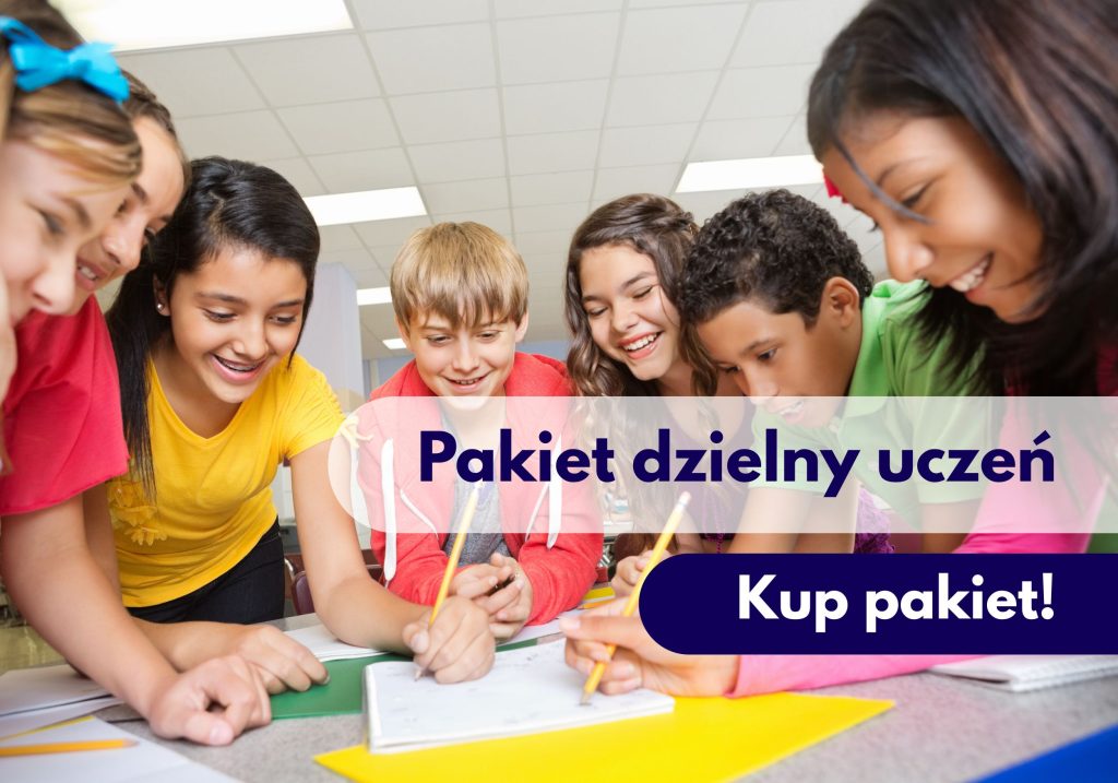 Uśmiechnięte dzieci w szkole - ilustracja dotycząca pakietu badań dzielny uczeń dostepnego w Centrum Medycznym neoMedica w Poznaniu.